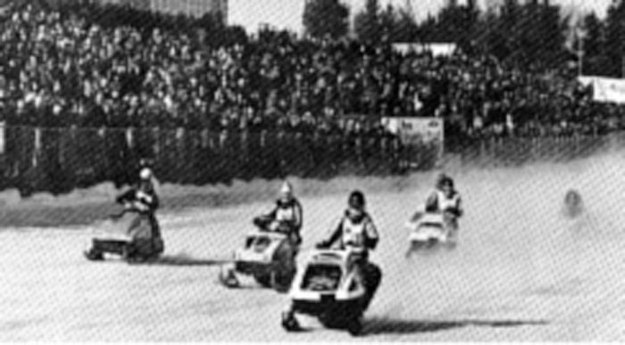 A group of people on a race.