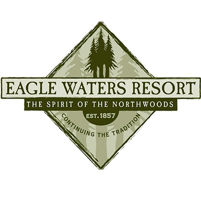 Eagle waters resort logo.
