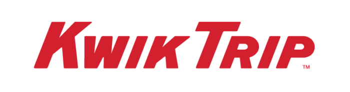 Kwik trip logo on a green background.