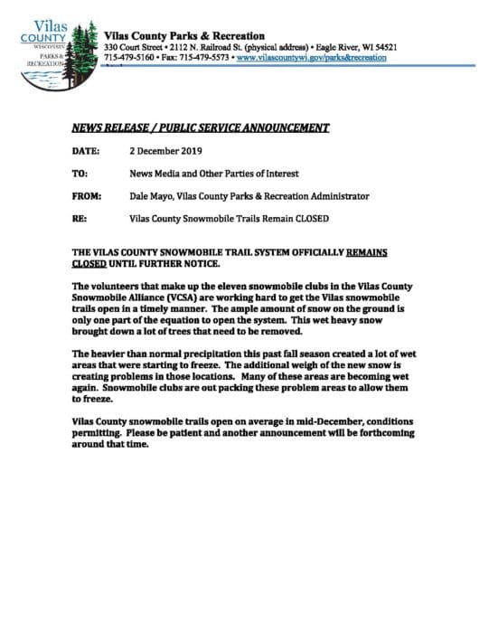 PRESS RELEASE TRAILS REMAIN CLOSED 1 page 001