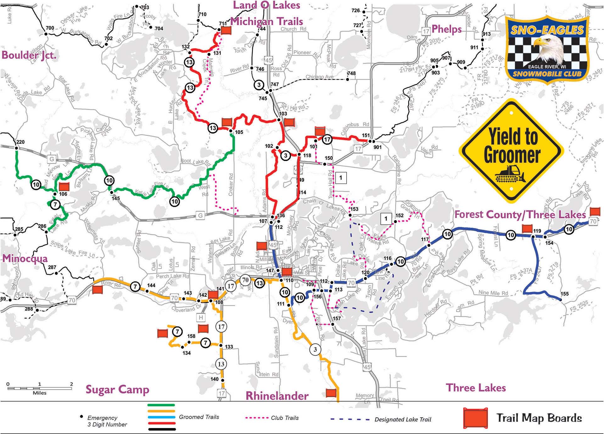 Sno-Eagles Trail Map