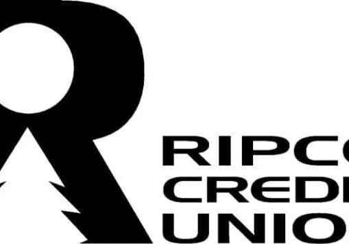 Logo of Ripco Credit Union featuring a large letter "R" with a tree silhouette inside and the text "RIPCO CREDIT UNION" on the right.