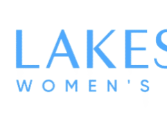 Lakeside Women’s Clinic logo featuring a blue circular abstract water design next to the clinic name in capital letters.