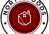 Northwoods Title logo with a stylized house icon in the center, surrounded by a red circle and the words "Northwoods Title" in black text.